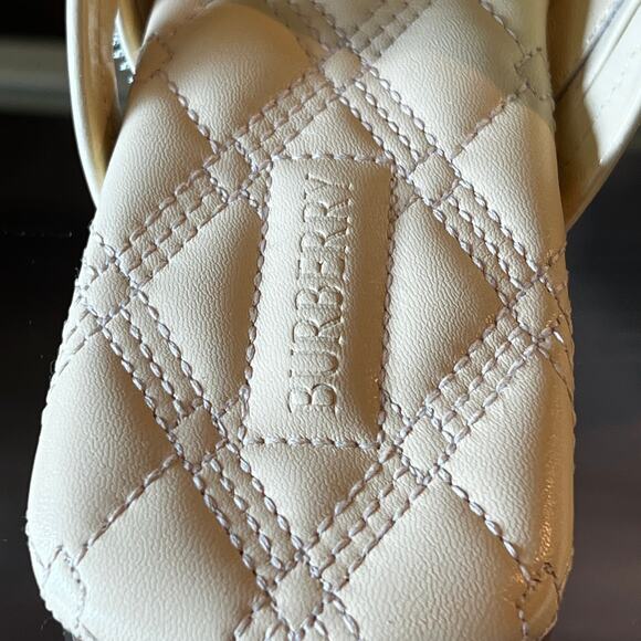 BURBERRY Peep Zip Sandals SZ 39 - Picture 12 of 14